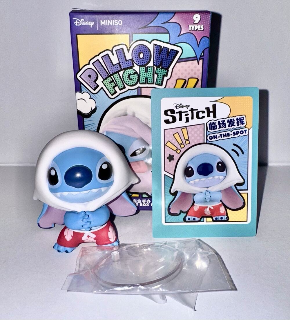 Disney MINISO "On-the-Spot" Stitch Figure | Pillow Fight Blind Box Lilo & Stitch